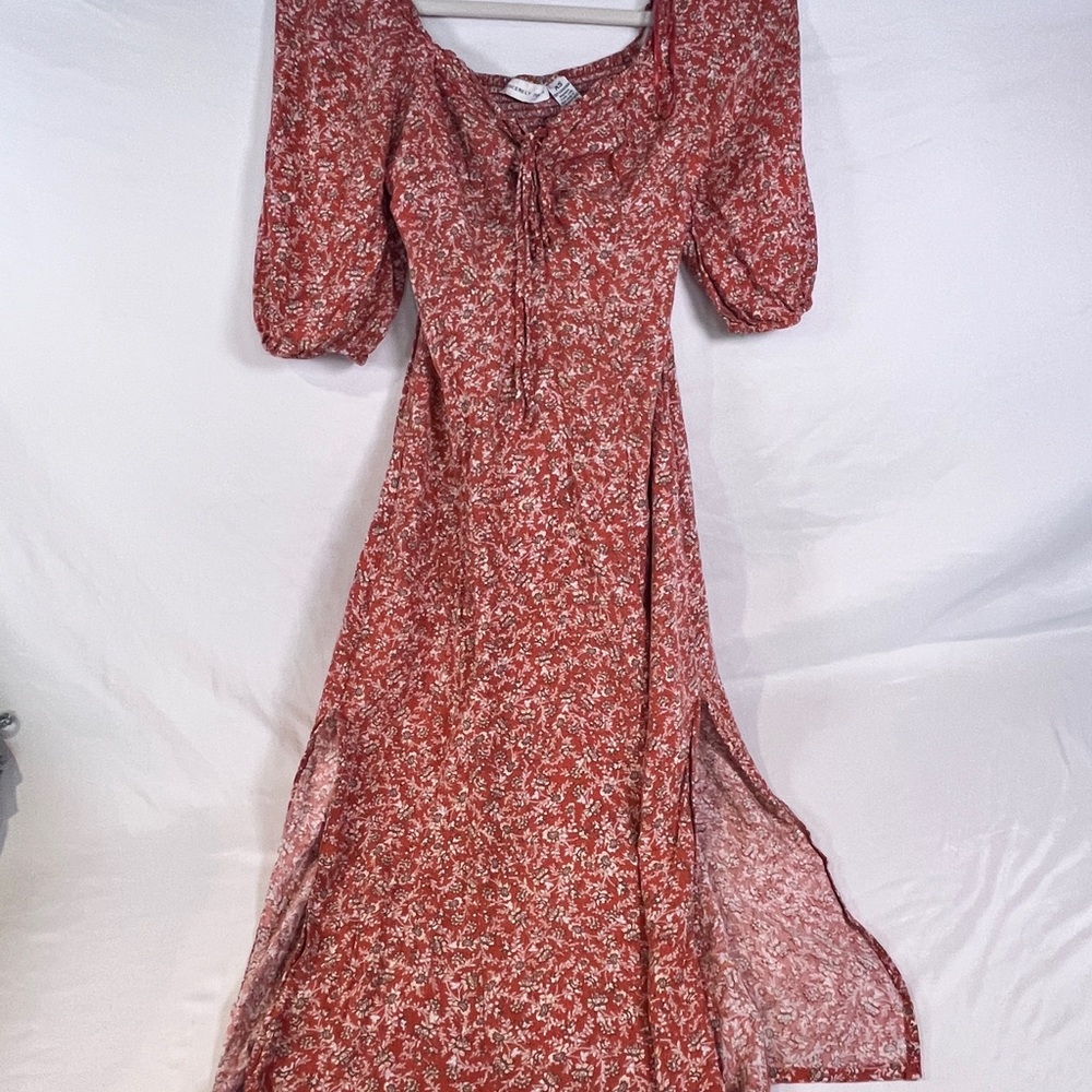 Sincerely Jules Red Floral Long Sleeve Dress - Picture 6 of 7
